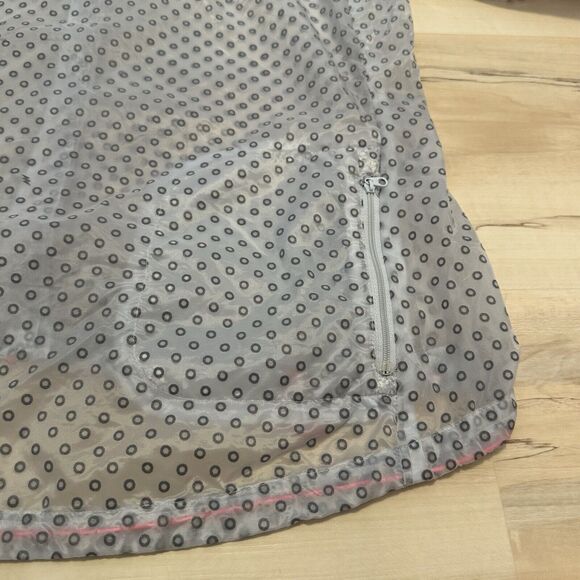 Nike Run Women Large Full Zip Lightweight Jacket Opaque Clear Translucent - Picture 3 of 11